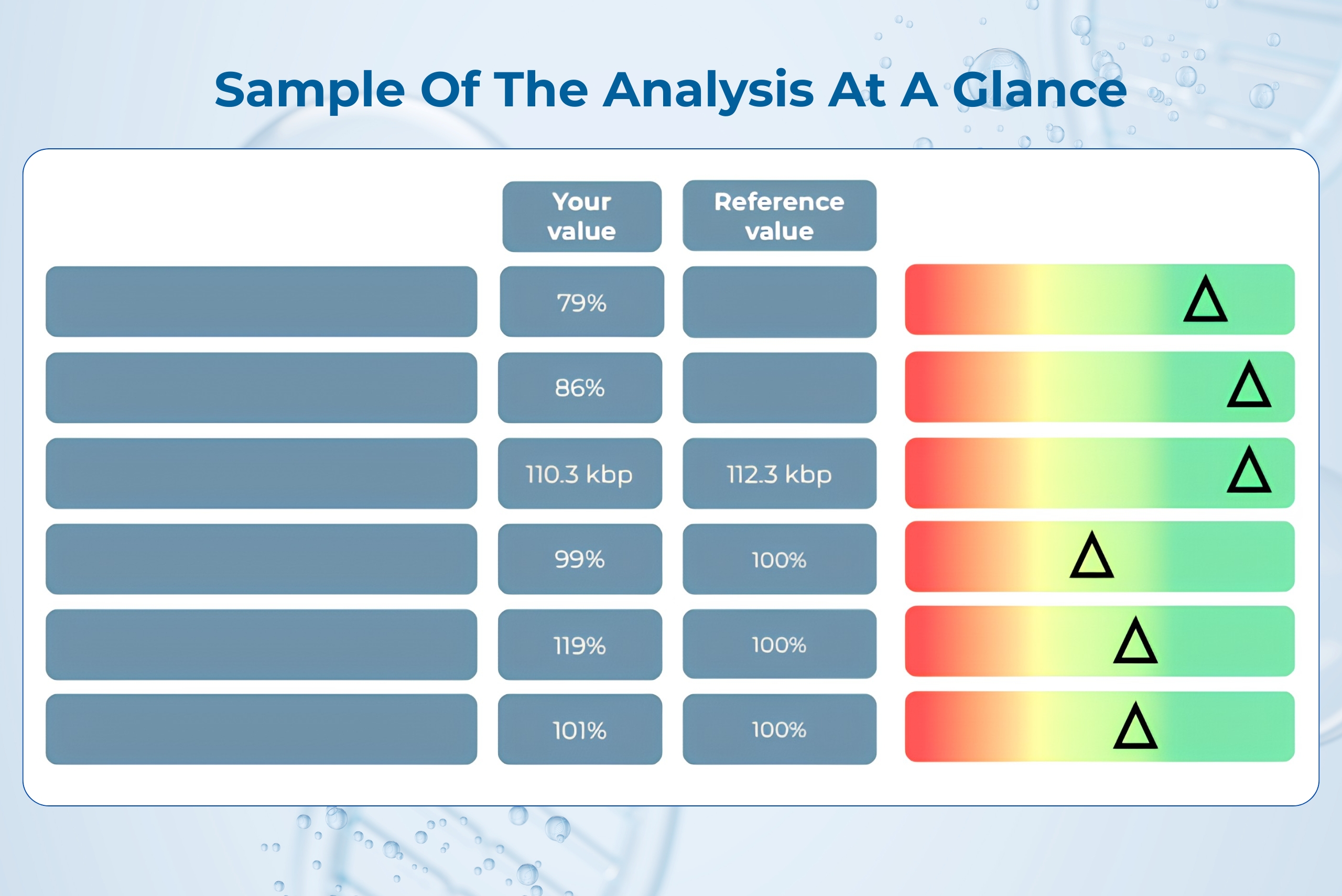 sample of the viba analytis